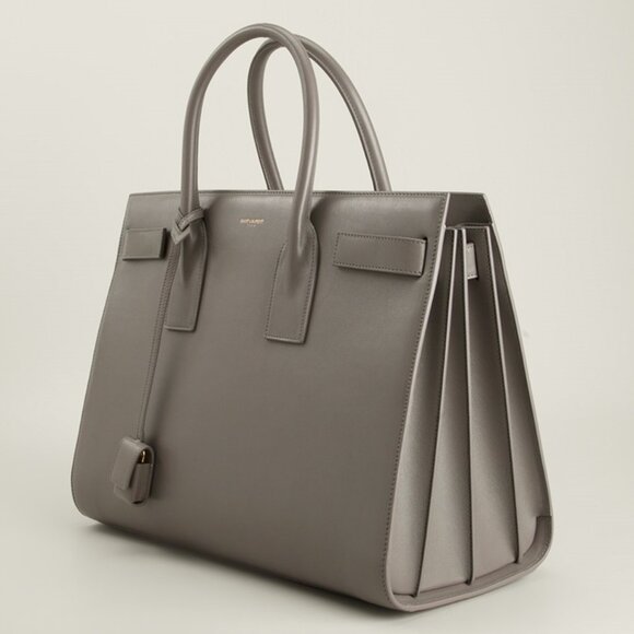 Saint Laurent  Calfskin Small Sac de Jour Gray - Picture 1 of 7